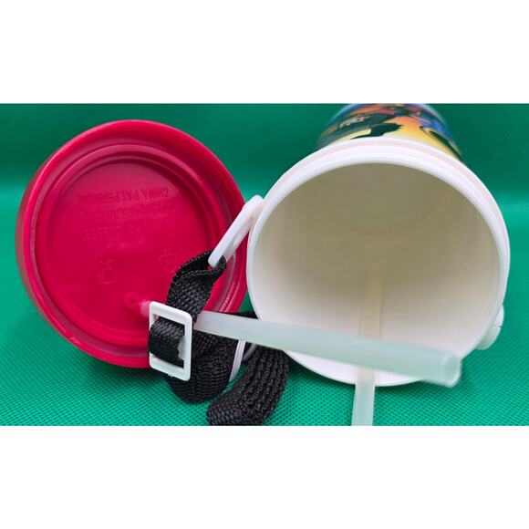 1998 DC Comics Batman Water Bottle With Strap Straw Vintage Joker Batgirl New - Picture 5 of 9